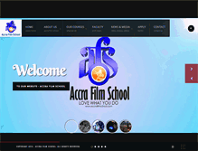 Tablet Screenshot of accrafilmschool.com